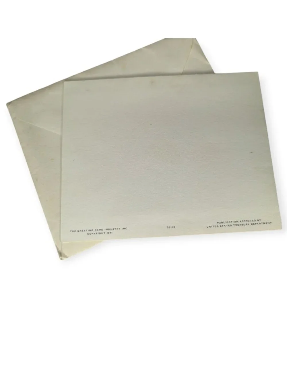 Vintage Uncle Sam Merry Christmas Greeting Card w/Saving Bonds Booklet 1941